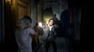 Resident Evil Requiem Intense Standoff Wallpaper