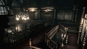 Resident Evil Spencer Mansion Main Hall Wallpaper