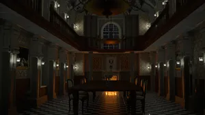 Resident Evil Spencer Mansion Main Hall Wallpaper