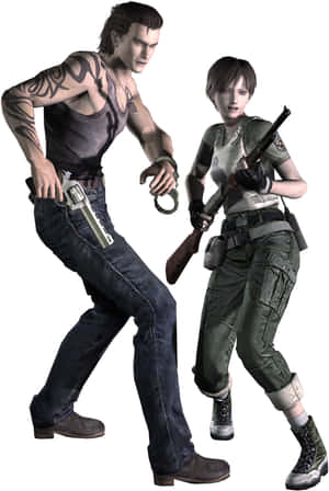 Resident Evil0 Characters Billyand Rebecca Wallpaper