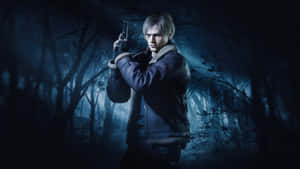 Resident Evil2 Remake Leonin Action Wallpaper