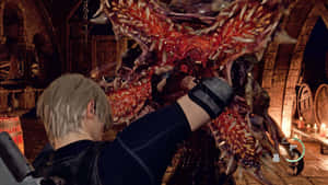 Resident Evil4 Remake Combat Encounter Wallpaper