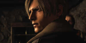 Resident Evil4 Remake Leon Kennedy Close Up Wallpaper