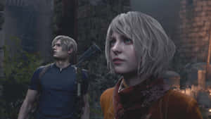 Resident Evil4 Remake Leonand Ashley Wallpaper