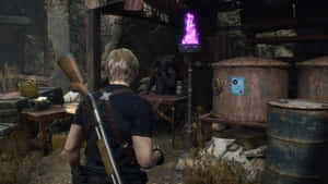 Resident Evil4 Remake Merchant Encounter Wallpaper