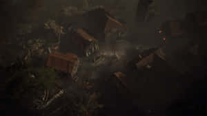 Resident Evil4 Remake Village Overhead View Wallpaper