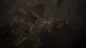 Resident Evil4 Remake Village Overhead View Wallpaper
