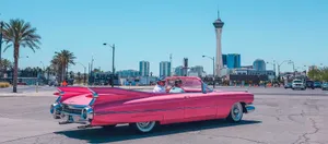 Retro Aesthetic Pink Car For Computer Wallpaper