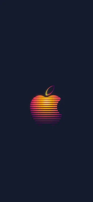 Retro Apple Logo Wallpaper