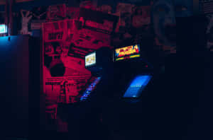 Retro Arcade Night Vibe Wallpaper