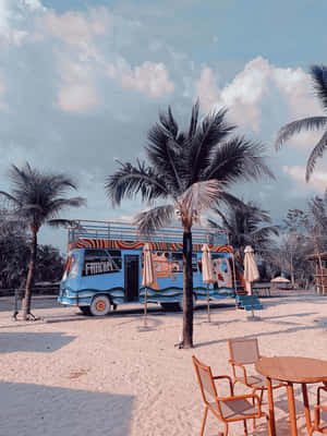 Retro Beachside Ice Cream Truck.jpg Wallpaper