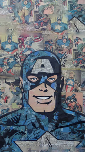 Retro Captain America: A Hero For All Times Wallpaper