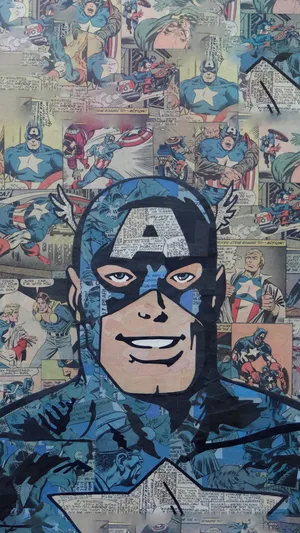 Retro Captain America: A Hero For All Times Wallpaper