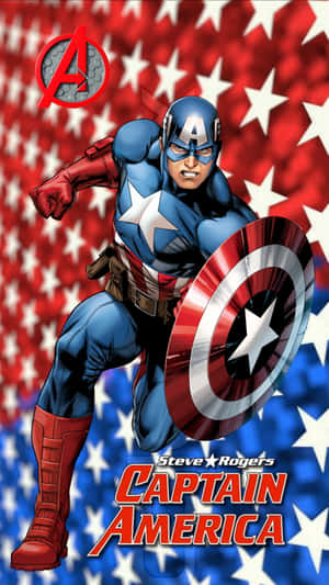 Retro Captain America In All His Glory Wallpaper