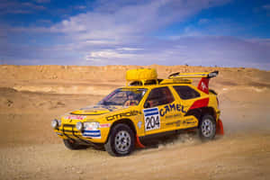 Retro Citroen Zx In Vivid Red Wallpaper