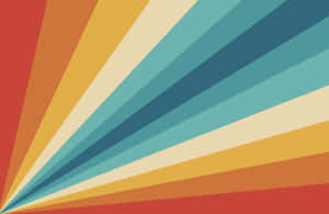 Retro Color Rays Background Wallpaper