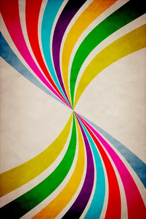 Retro Color Wave Design Wallpaper