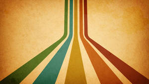 Retro Colored Lines Wallpaper