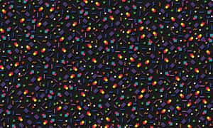 Retro Colorful Geometric Pattern Wallpaper