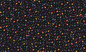 Retro Colorful Geometric Pattern Wallpaper