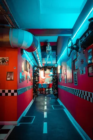 Retro Diners: A Nostalgic Trip To The 50s Wallpaper