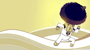 Retro Disco Groovy Cactuar Digital Artwork Wallpaper