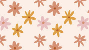 Retro Floral Pattern Background Wallpaper