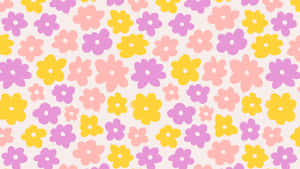 Retro Floral Pattern Background Wallpaper