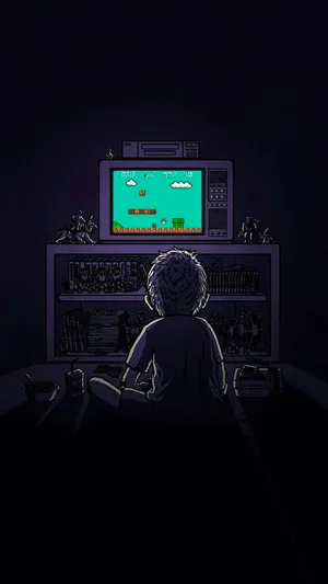 Retro_ Gaming_ Session Wallpaper