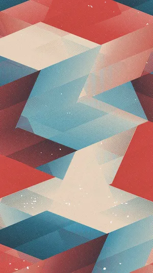 Retro Geometric Pattern Wallpaper