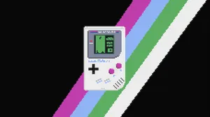 Retro Handheld Game Console Wallpaper