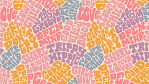 Retro_ Hippie_ Pattern_ Background Wallpaper