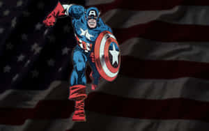 Retro Inspired Captain America Wallpaper