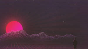 Retro Japanese Wave Art Wallpaper