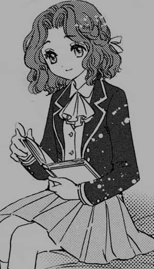 Retro Manga Girl Reading Book Wallpaper