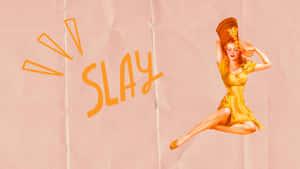 Retro Pinup Slay Illustration Wallpaper