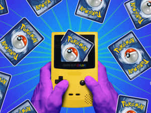 Retro Pokemon Gameboy Colorand Cards Wallpaper