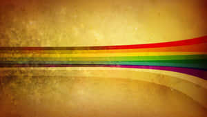 Retro Rainbow Stripes Background Wallpaper