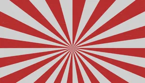 Retro Redand White Sunburst Pattern Wallpaper