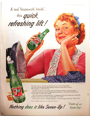 Retro Soda Pop Advertisement Wallpaper