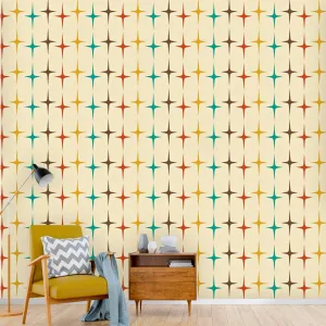 Retro Starburst Wallpaper Interior Wallpaper