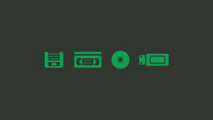 Retro Storage Media Icons Wallpaper