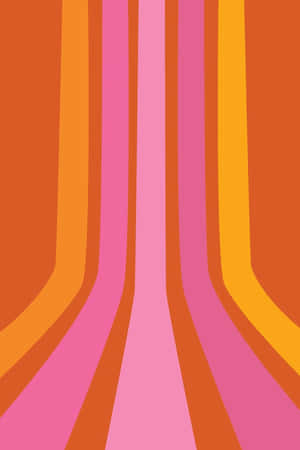 Retro Striped Artwork Wallpaper