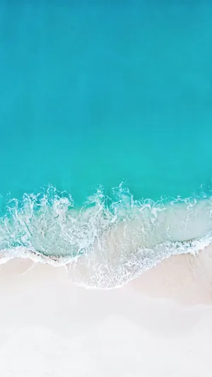 Retro Summer Beach Waves Wallpaper