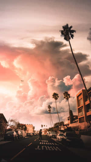 Retro Summer Sunset Boulevard.jpg Wallpaper