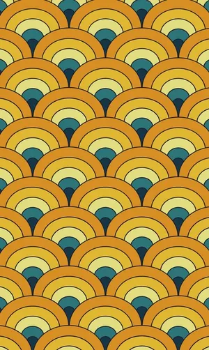Retro Sunrise Pattern Wallpaper Wallpaper