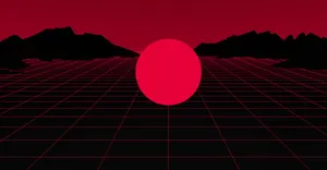 Retro Synthwave Sunset Wallpaper