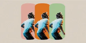 Retro Triple Dance Motion Wallpaper