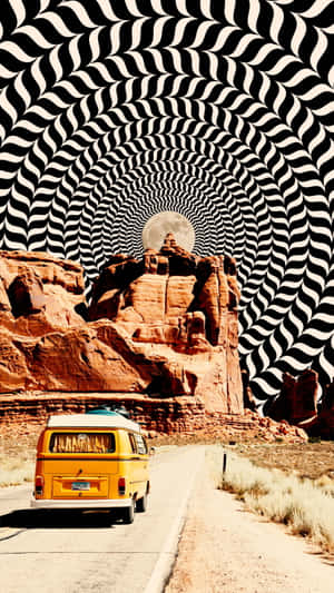 Retro_ Van_ Under_ Hypnotic_ Sky.jpg Wallpaper