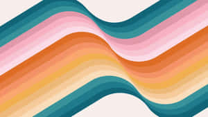 Retro Wave Color Pattern Wallpaper